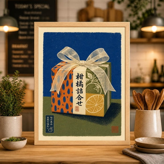 Japanese Packaging Art Print, Retro Still Life Poster, Kitchen Physical Wall Art , Poster Print Only