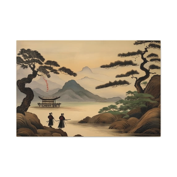 Wood Inner Frame Japanese Painting Print Canvas 24x16, 30x20, 36x24, 48x32, 60x40 ...