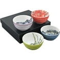 thumbnail image 1 of Japanese Porcelain Multi Purpose Bowl Set of 4 Design Gift Set, 1 of 1