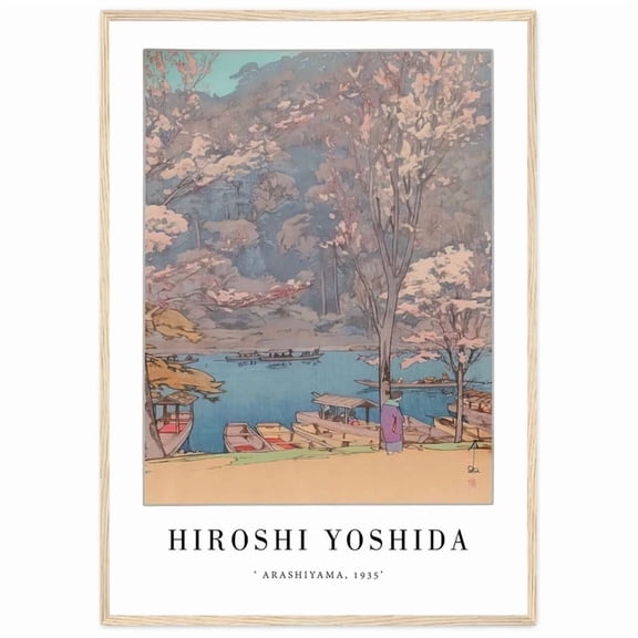 Japanese Poster Japanese Wall Art Hiroshi Yoshida Arashiyama Asian Decor Floral Vintage Wall Arttrendy Retro Print Room Decor Wall Art , Poster Only