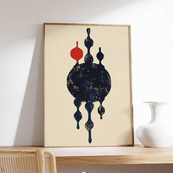 Japanese Poster, Katsushika Poster, Japanese Print, Vintage Japanese Decor, Abstract Art, Asian Decor, Japanese Art, Floral Art Wall Art, Modern Wall Decor, 16x24 UNFRAMED