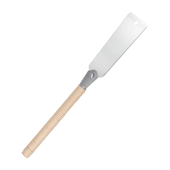 Japanese Pull Saw with Replaceable Blade - 9.5-Inch Sturdy Design for Woodworking, 2-in-1 Bi-lateral Sides for Precision and Efficiency