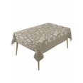 thumbnail image 1 of Japanese Rectangle Tablecloth, Grey Simple Traditional Flowers Leaves Pattern Waterproof & StainResistant Tablecloth, Washable Oil-proof Table Cover for Dining/Party/Wedding/Camping/Buffet 54x108 In, 1 of 9