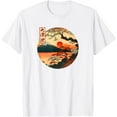 thumbnail image 1 of Japanese Red Sunset and mountain Asian Fuji Kanji Japan art Unisex T-Shirt for Men Women Kids Toddler,White Color,Size 3T, 1 of 5