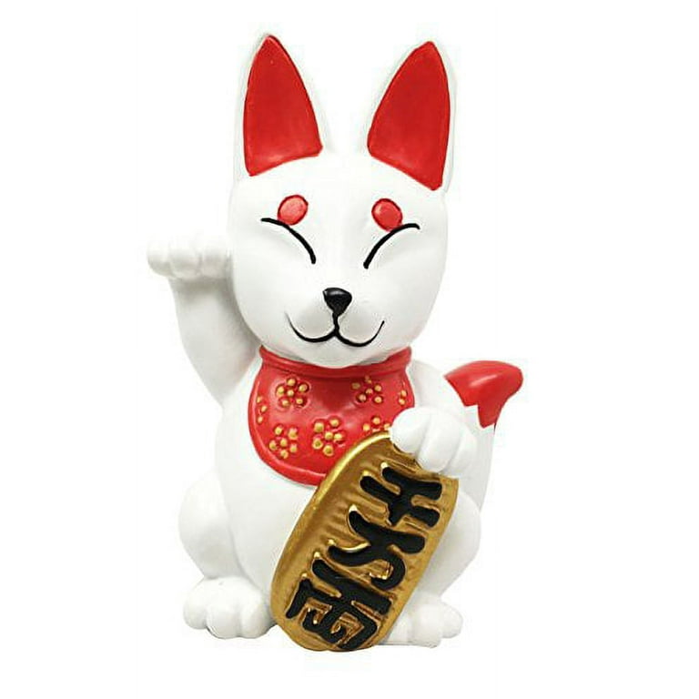 Japanese Religious Charm Maneki Kitsune Fox Collectible