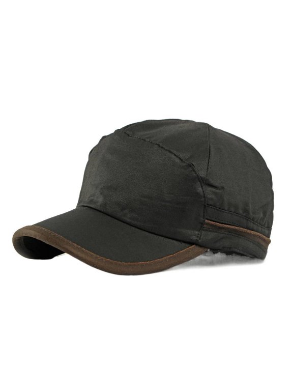 Japanese Retro Six-Piece Duckbill Cap for Women, Autumn and Winter New Fleece-Lined Thickened Warm Baseball Cap for Men, Korean Version Full Closure