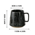 thumbnail image 1 of Japanese Retro Style Ceramic Coffee Mug, Wide Mouth Insulated Cup for Home Office & Daily Use, 1 of 6