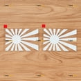 thumbnail image 1 of Japanese Rising Sun Decal Sticker Vinyl JDM Japan - 2 Pack White, 4 Inches - Die-Cut No Background Fit for Toyota Honda Mazda, 1 of 6