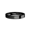 thumbnail image 1 of Japanese Sakura Cherry Blossom Laser Engraved Black Tungsten Ring, 4mm, Size 6.5, 1 of 2