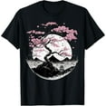 thumbnail image 1 of Japanese Sakura Garden Geisha Mount Fuji Cherry Blossom T-Shirt, 1 of 3