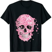 Japanese Sakura Skull Cherry Blossom Tee - Sizes S-3XL, Ideal Present