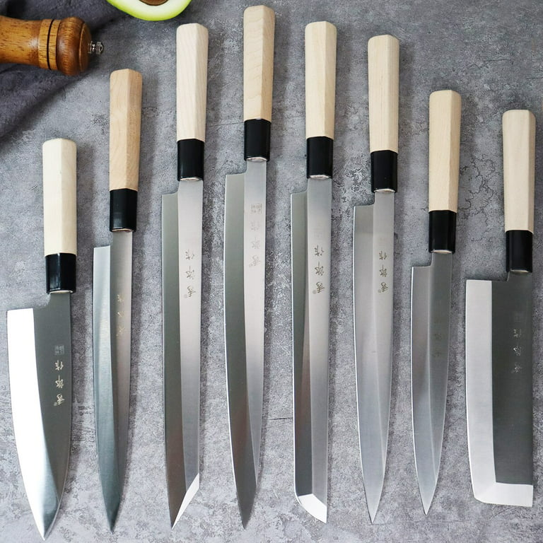 Japanese Kitchen Knife Set Fish Fillet Steel Meat Sushi Chef Knife