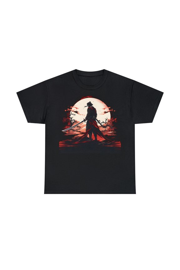 Japanese Samurai - Black T-shirt