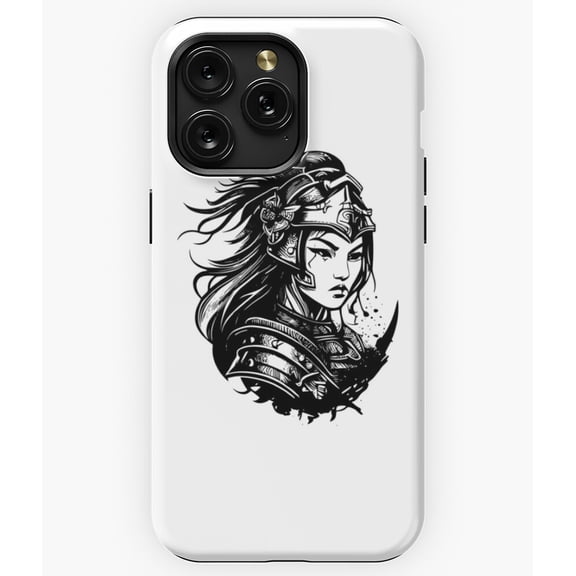 Japanese Samurai Girl Warrior M460 Phone Case for iPhone 17 16 15 14 13 12 11 Pro Max