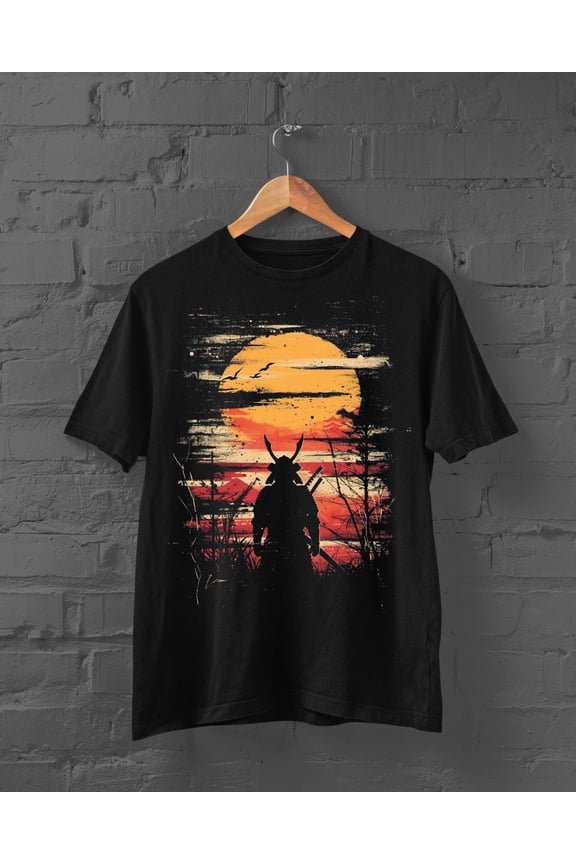Japanese Samurai T-Shirt | Samurai Shirt | Harajuku | Y2K Top | Anime Tshirt | Japanese Streetwear | Samurai Print Tshirt | Japanese Tshirt