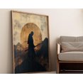 thumbnail image 1 of Japanese Samurai Wabisabi Wall Art | Minimalist Warrior & Sun Poster | Traditional Japanese Print for Living Room | Japandi Wall Art, 24x36 UNFRAMED, 1 of 2