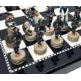 thumbnail image 1 of Japanese Samurai Warrior Chess Set BLACK  WHITE GLOSS BOARD 15" oriental, 1 of 8