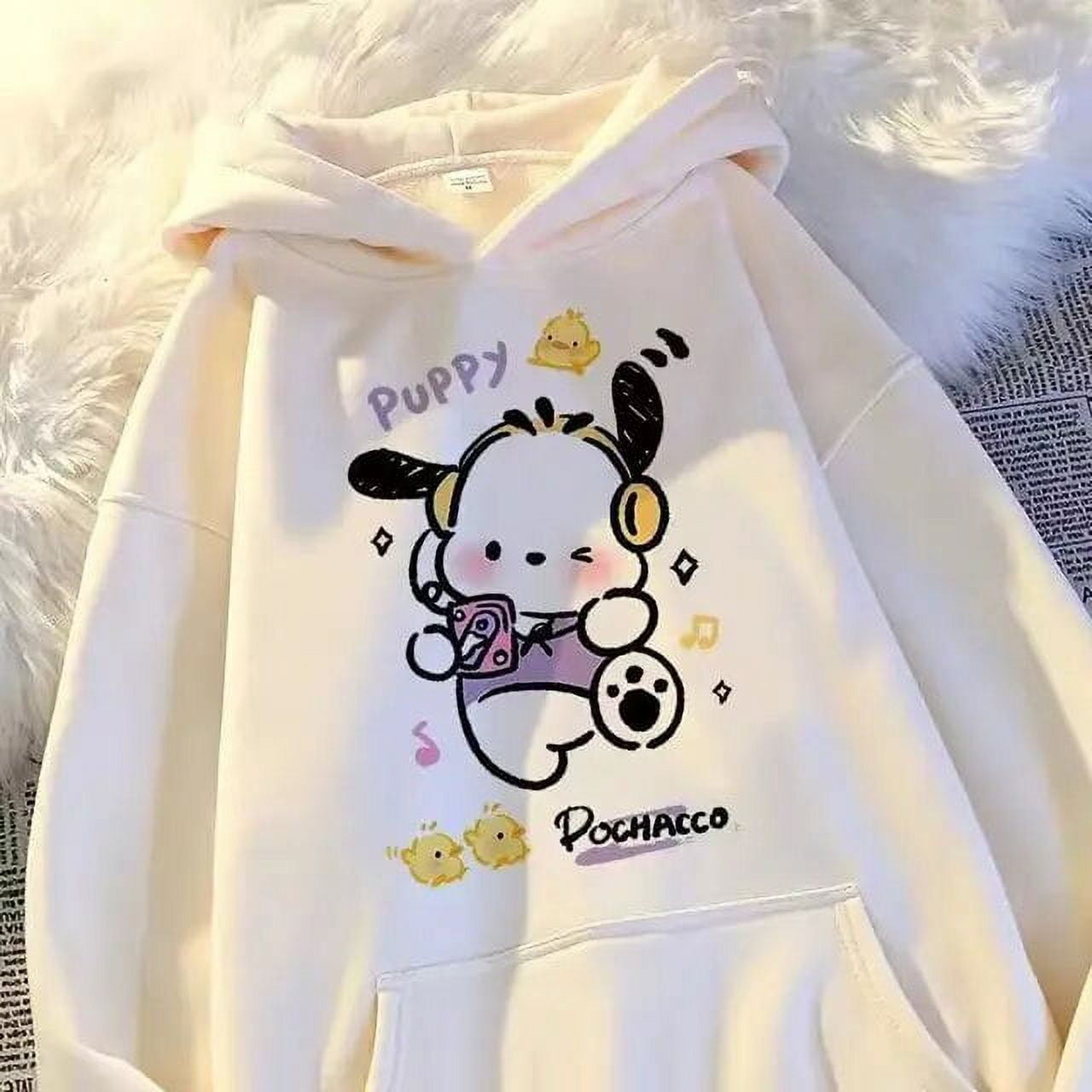 さらに100円引き◆WAI KEI◆pochacco archive sweatshirt Japanese Sanrio Pochacco Printed Hoodie Couple Fashion