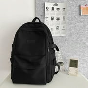 Japanese School Backpack for High School & College Students - Large Capacity 20L Nylon Bookbag with Laptop Compartment, Waterproof & Breathable, Blue/Gray/White, 43x32x19cm 16.9x12.6x7.4in
