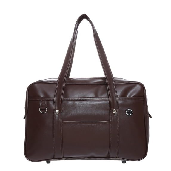 Japanese JK Uniform Bag, PU Leather Large Capacity Briefcase Handbag, Multi‑Pocket Work School Laptop Tote Bag for Student Cosplay Daily Commute