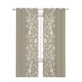 thumbnail image 1 of Japanese Sheer Curtains 84 Inch Length 2 Panels Set for Living Room/Bedroom, Grey Simple Traditional Flowers Leaves Pattern Kitchen Curtains Grommet Semi-Sheer Curtains Window Treatments 42"x84"x2, 1 of 7