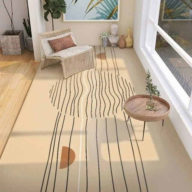 Japanese Simple Style Balcony Nonslip Carpet Living Room Rug