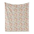 thumbnail image 1 of Japanese Soft Flannel Fleece Throw Blanket, Doodle Koi Fish Sakura Bonsai Tree and Geisha Pastel Tone Complex Design, Cozy Plush for Indoor and Outdoor Use, 50" x 70", Multicolor, by Ambesonne, 1 of 6