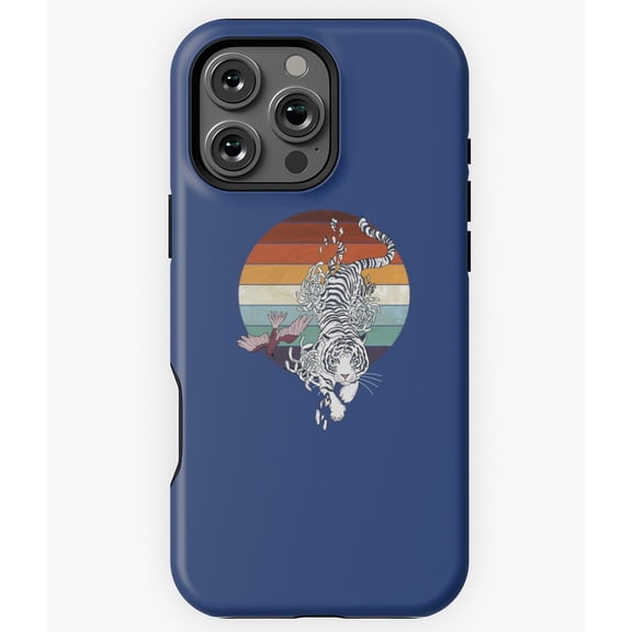 Japanese Spirit Tiger Vintage N3471 Phone Case for iPhone 17 16 15 14 13 12 11 Pro Max