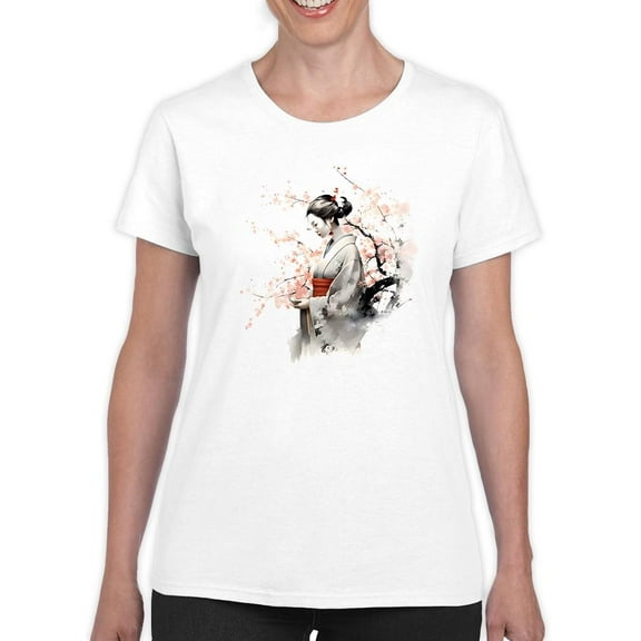 Japanese Spring Afternoon T-Shirt Womens -Smartprints Designs, Female Regular Fit