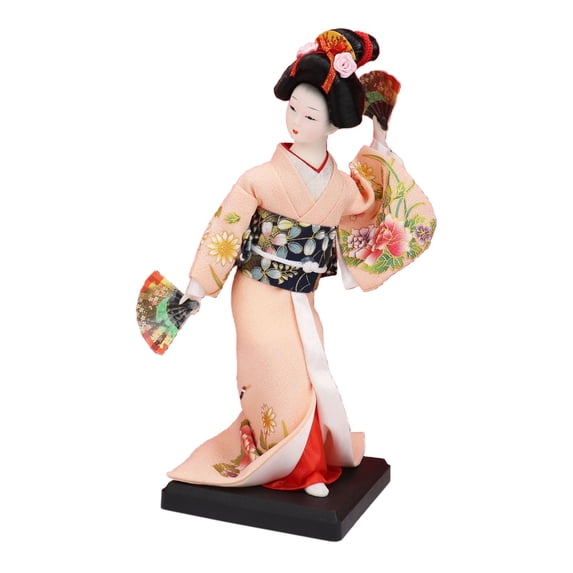 Japanese Statuette Decoration Doll Hand Painted with Fine Details for Living Room or Windowsill Display