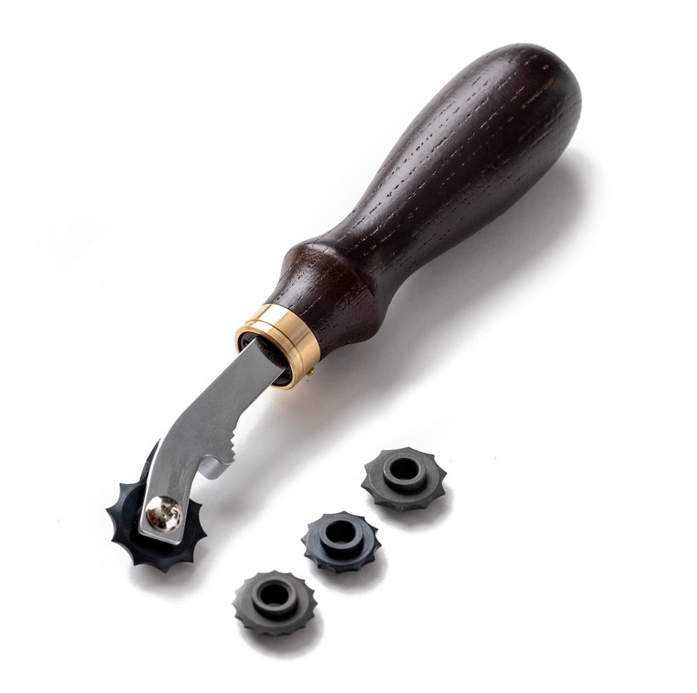 Japanese Stitching/Marking Wheel, Curved Handle
