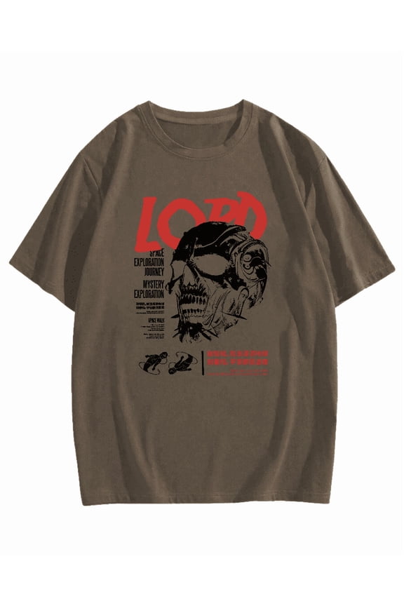 Japanese Street Style Skull Cotton casual T-shirt