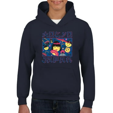 Japanese Streetwear Emoji - Geisha, Sushi, Ramen, Fuji Youth's Hoodie
