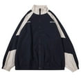 thumbnail image 1 of Japanese Streetwear Oversized Hooded Cardigan Hop Patchwork Windbreaker Unisex Couple Wear Women Casual Dress Sweater Long Sleeve Hoodie Womens Long Hooded Sweatshirt, 1 of 9