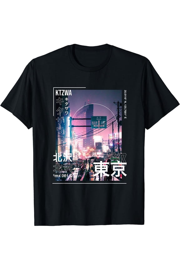 Japanese Streetwear Retro Vibes Aesthetic Tokyo Cyberpunk T-Shirt, Unisex T-Shirt