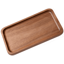 Japanese Style Acacia Wood Serving Tray Rectangular Fruit Dessert Platter Simple