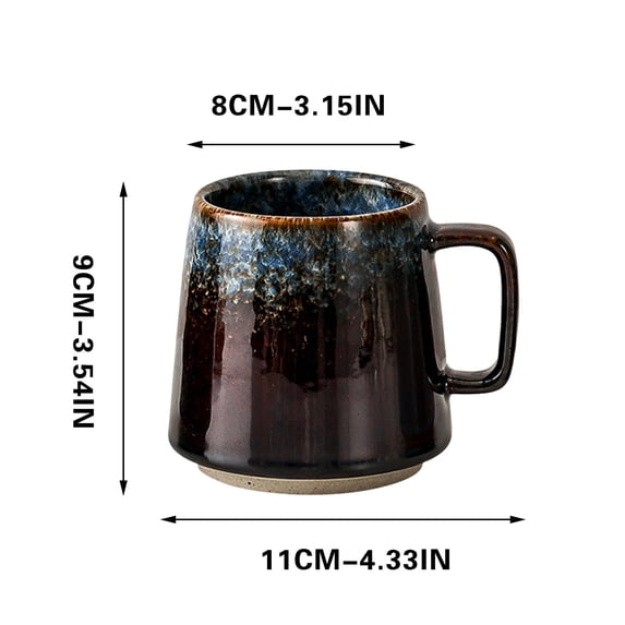 Japanese Style Advanced Ceramic Mug - Premium Porcelain Coffee Cup, Home Office Tea Coffee Drinkware