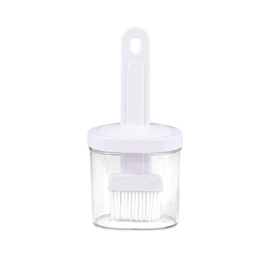 Japanese Style BBQ Oil Brush - High - Temperature Resistant Nylon Bristles for Versatile Kitchen Use - Perfect for Baking, Frying, and Grilling,White