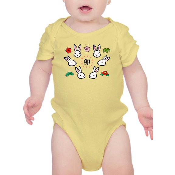 Japanese Style Bunnies T-Shirt Infant -Image by Shutterstock,  18 Months