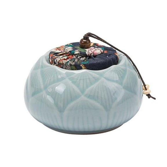 Japanese Style Ceramic Loose Tea Tin & Tea Caddy & Tea Canister - B01