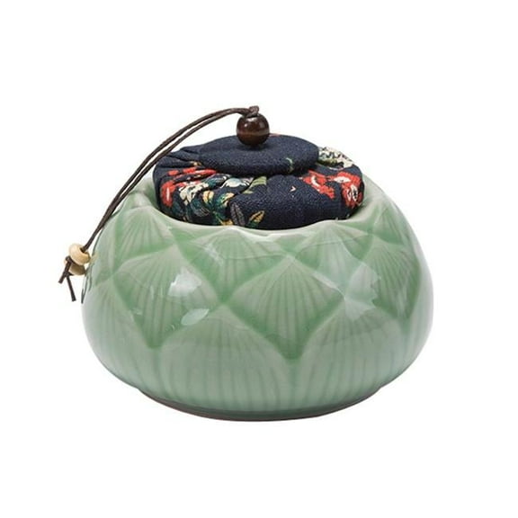 Japanese Style Ceramic Loose Tea Tin & Tea Caddy & Tea Canister - B02