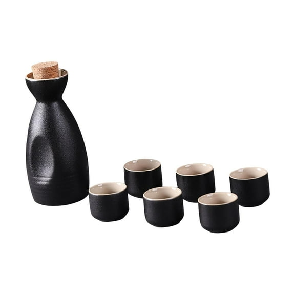 Japanese Style Ceramic Sake Pot Cups Set Decoration Traditional Drinkware Crafts