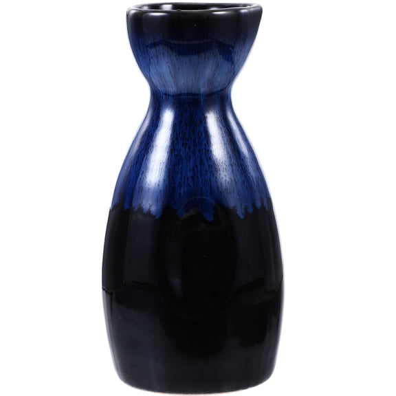 Japanese Style Ceramics Sake Bottle Tea Pot Blue Wine Pot Water Jar Kettle for Sake Tea Coffee Wine Water