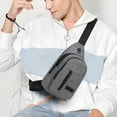 thumbnail image 1 of Japanese Style Chest Bag for Men and Women Sports Leisure Crossbody Sling Cloth Fabric Durable Design Hands-Free Carrying, 1 of 7
