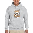 thumbnail image 1 of Japanese Style Corgi W Ramen Hoodie Men -Image by Shutterstock, Male XX-Large, 1 of 7