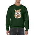 thumbnail image 1 of Japanese Style Corgi W Ramen Sweatshirt Men -Image by Shutterstock, Male XX-Large, 1 of 4