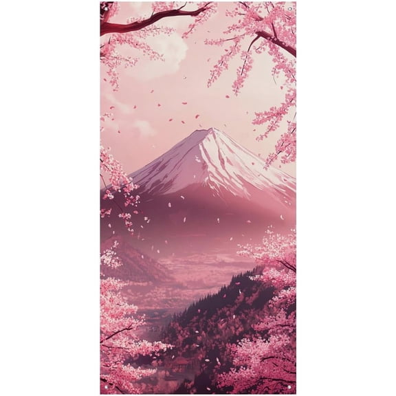 Japanese Style Door Curtain Wall Decorations Banner Hanging Backdrop Background Door Cover 70 X 35.4 Inches