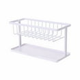thumbnail image 1 of Japanese Style Double Layer Drain Rack Sponge Storage Rack Pool Storage Supplies Drain Rack Drying Rack Dish Glass Drying Rack Space Saving Dish Rack for Small Dish Drying Tray Cover Small Dish Rack, 1 of 1