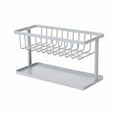 thumbnail image 1 of Japanese Style Double Layer Drain Rack Sponge Storage Rack Pool Storage Supplies Drain Rack Drying Rack Dish Glass Drying Rack Space Saving Dish Rack for Small Dish Drying Tray Cover Small Dish Rack, 1 of 1