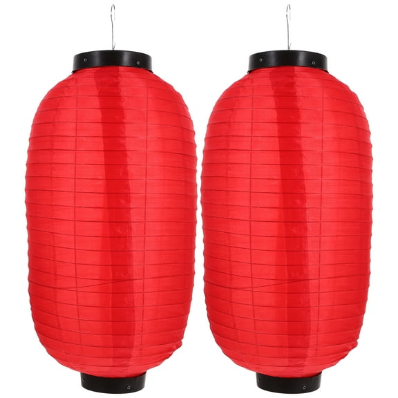 Japanese Style Hanging Ramen Bar Lanterns Waterproof Red Foldable Lanterns
